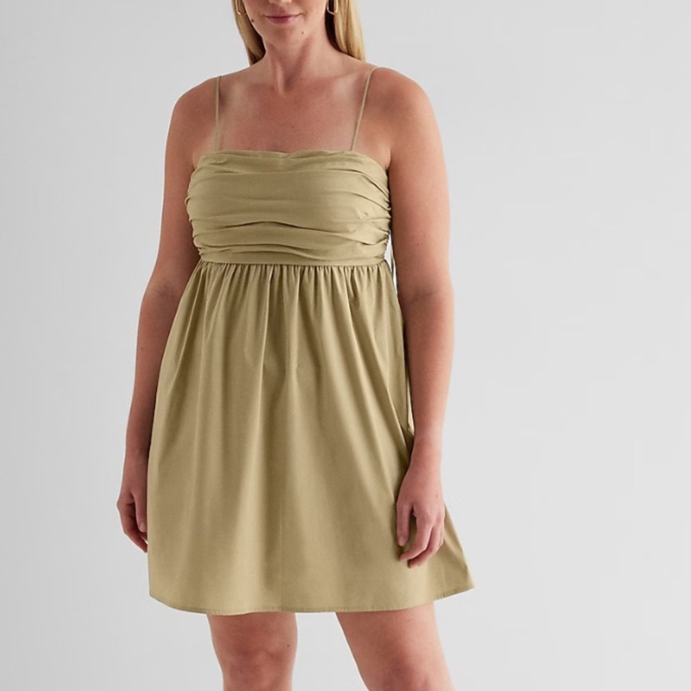 Express Ruched Babydoll Dress